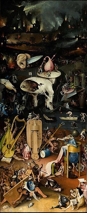 Hieronymus Bosch: Der Garten der Lüste – Höllentafel
