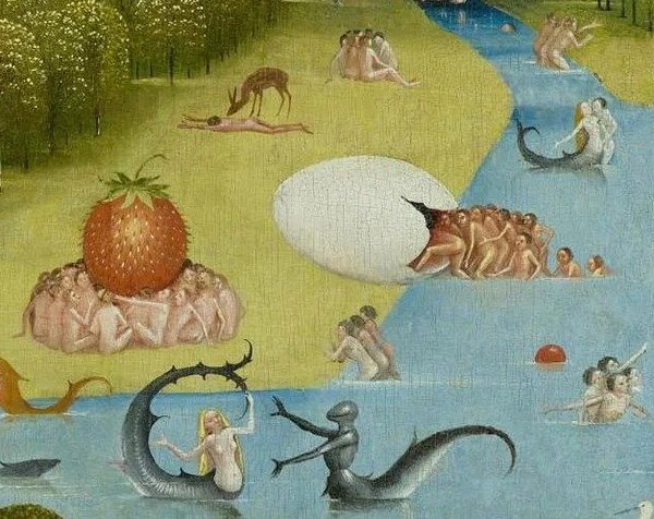 Hieronymus Bosch: Der Garten der Lüste – Mitteltafel (Detail)